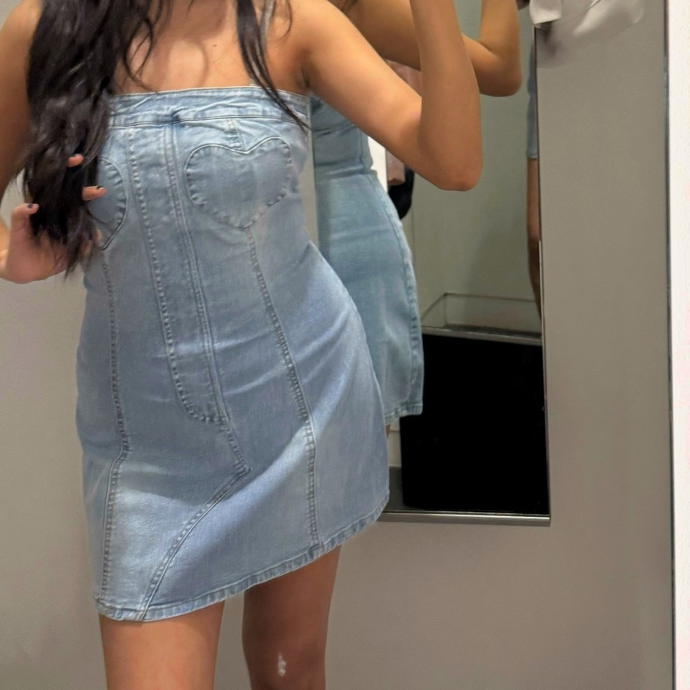 Forever 21 Light Blue Denim Dress